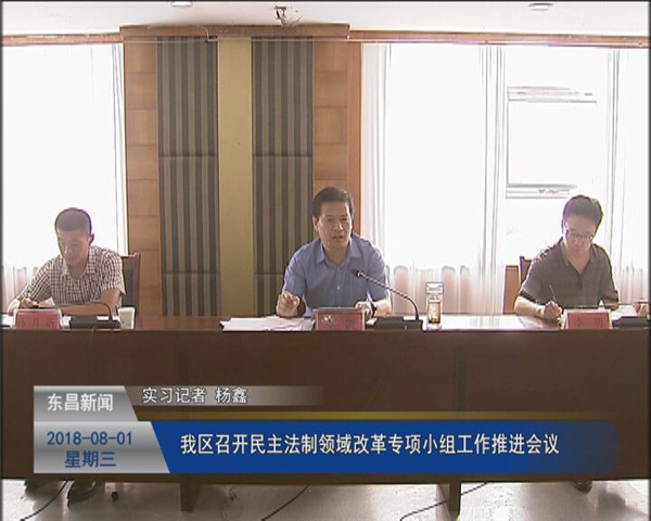 我区召开民主法制领域改革专项小组工作推进会议