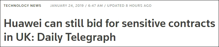 是否已全面“封杀”华为？英国大臣首次公开表态