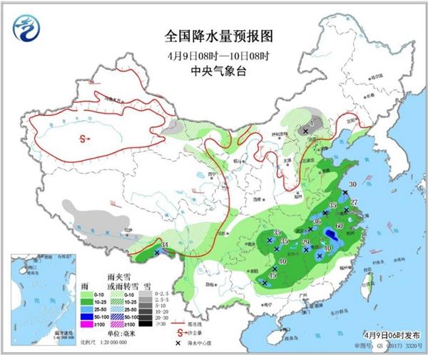 强降雨横扫中东部 江南华南气温大“跳水”