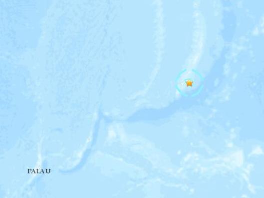 西太平洋关岛附近发生5.6级地震 震源深度67.5公里