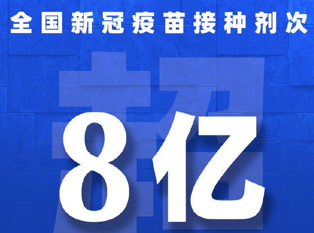 权威快报丨全国新冠疫苗接种剂次超8亿