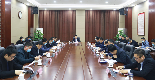 巴海峰主持召开东昌府区重点项目工作调度推进会议