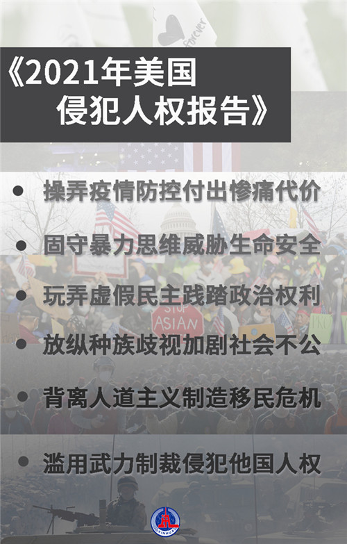 图解《2021年美国侵犯人权报告》，揭开美国人权真相