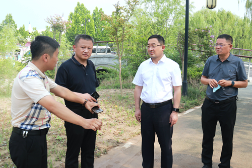 东昌府区委副书记、区长江绍华现场督导调研环保和安保维稳工作