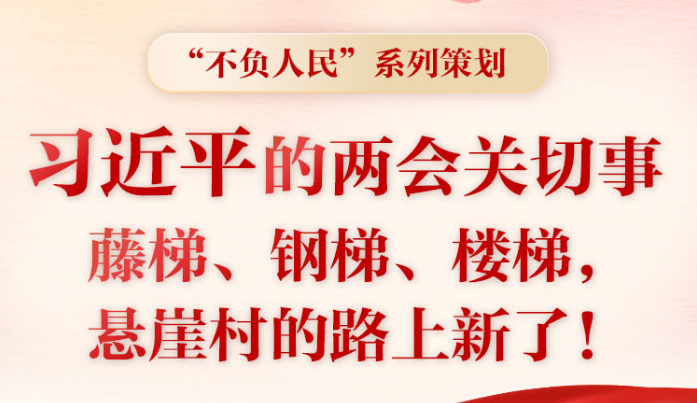 习近平的两会时间丨两会关切事——藤梯、钢梯、楼梯，悬崖村的路上新了！