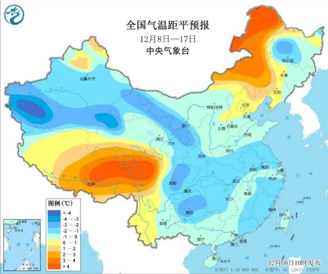 多地迎初雪 冷空气上演“车轮战” 全国气温连连下跌